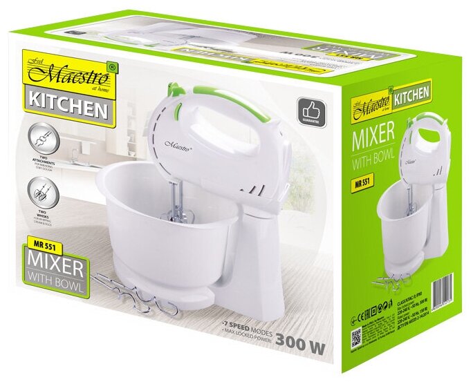 Миксер-чашка MAESTRO, мощность 300 W, MR-551