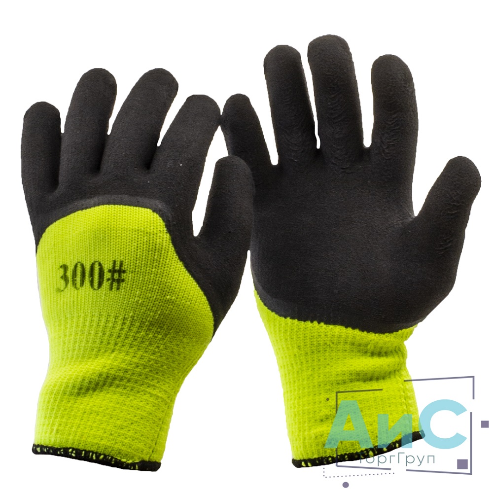 Перчатки чёрные жёлтое OMC40