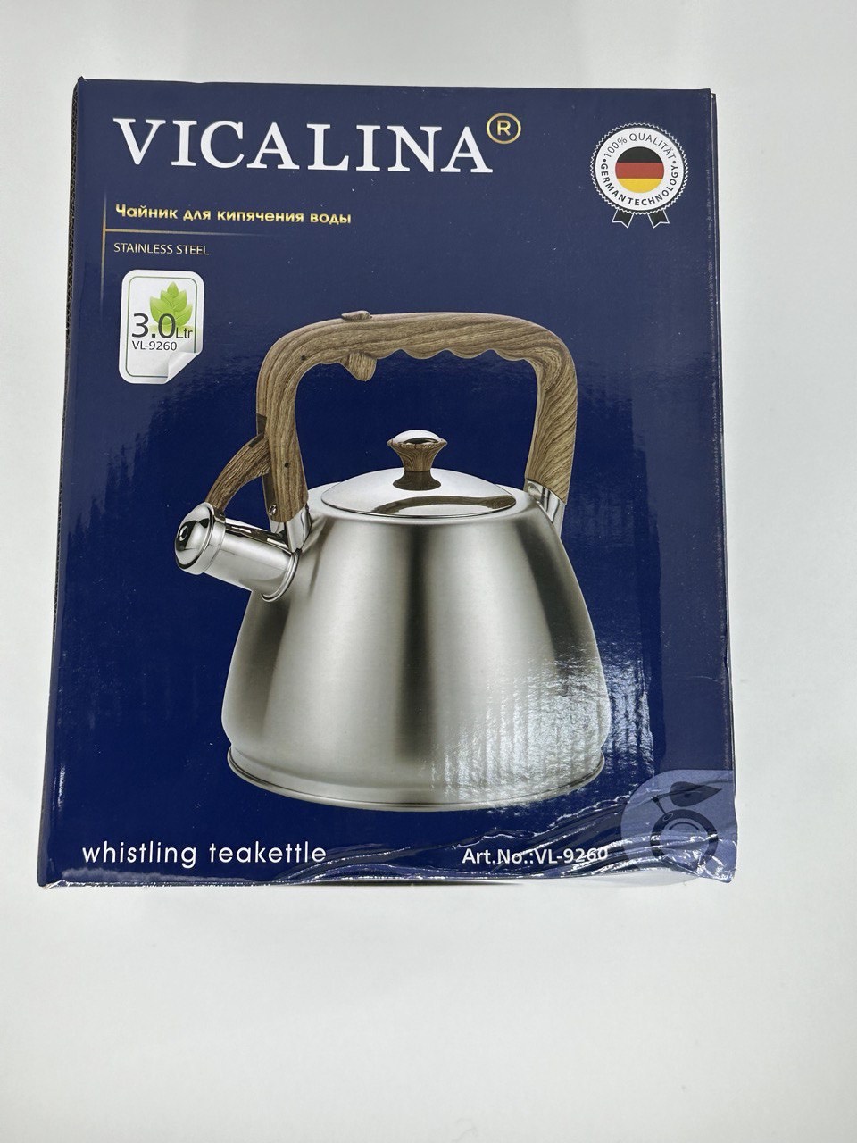 Чайник VICALINA со свистком, 3.0л VL-9260 12шт