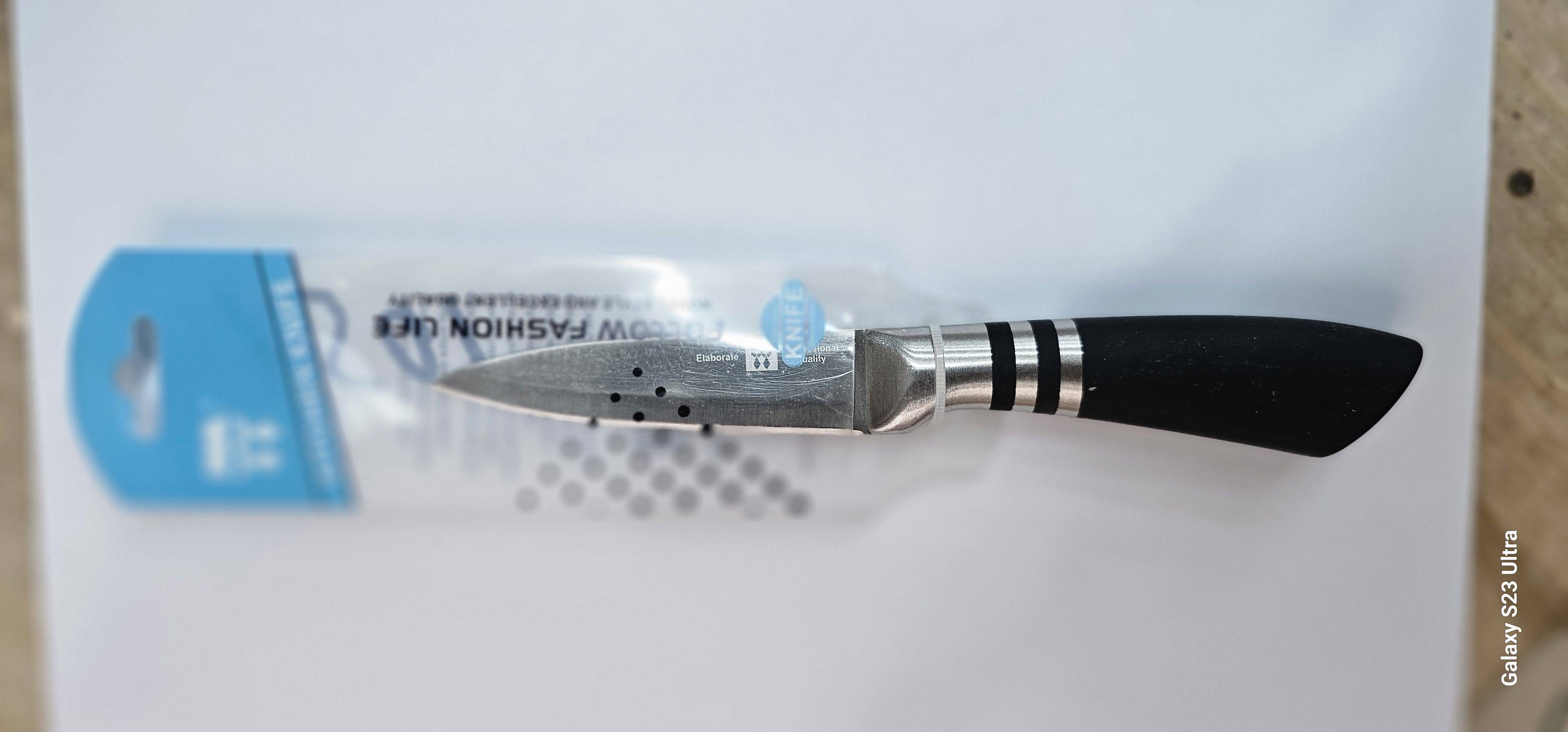 Нож цельнометаллический с чёрной ручкой BH-1051 (240шт
