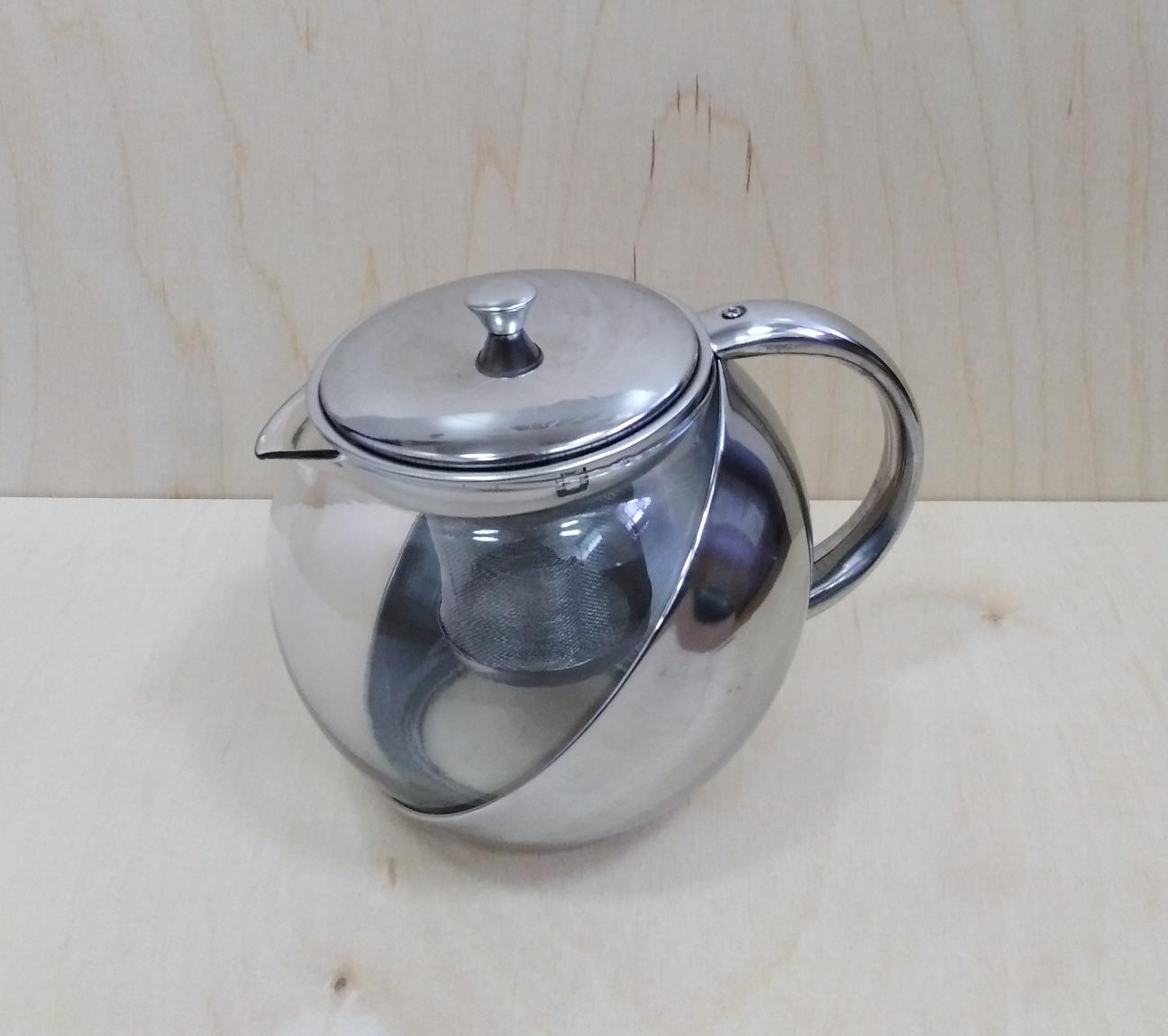 Чайник STAINLESS STEEL POT заварочный стеклянный 500мл. - 30-В