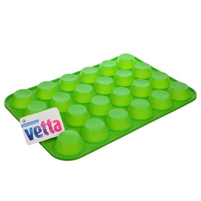 Форма VETTA силиконовая для выпечки булочек 36x24x2,2см. (24 ячейки) - 891-004 HS-006C